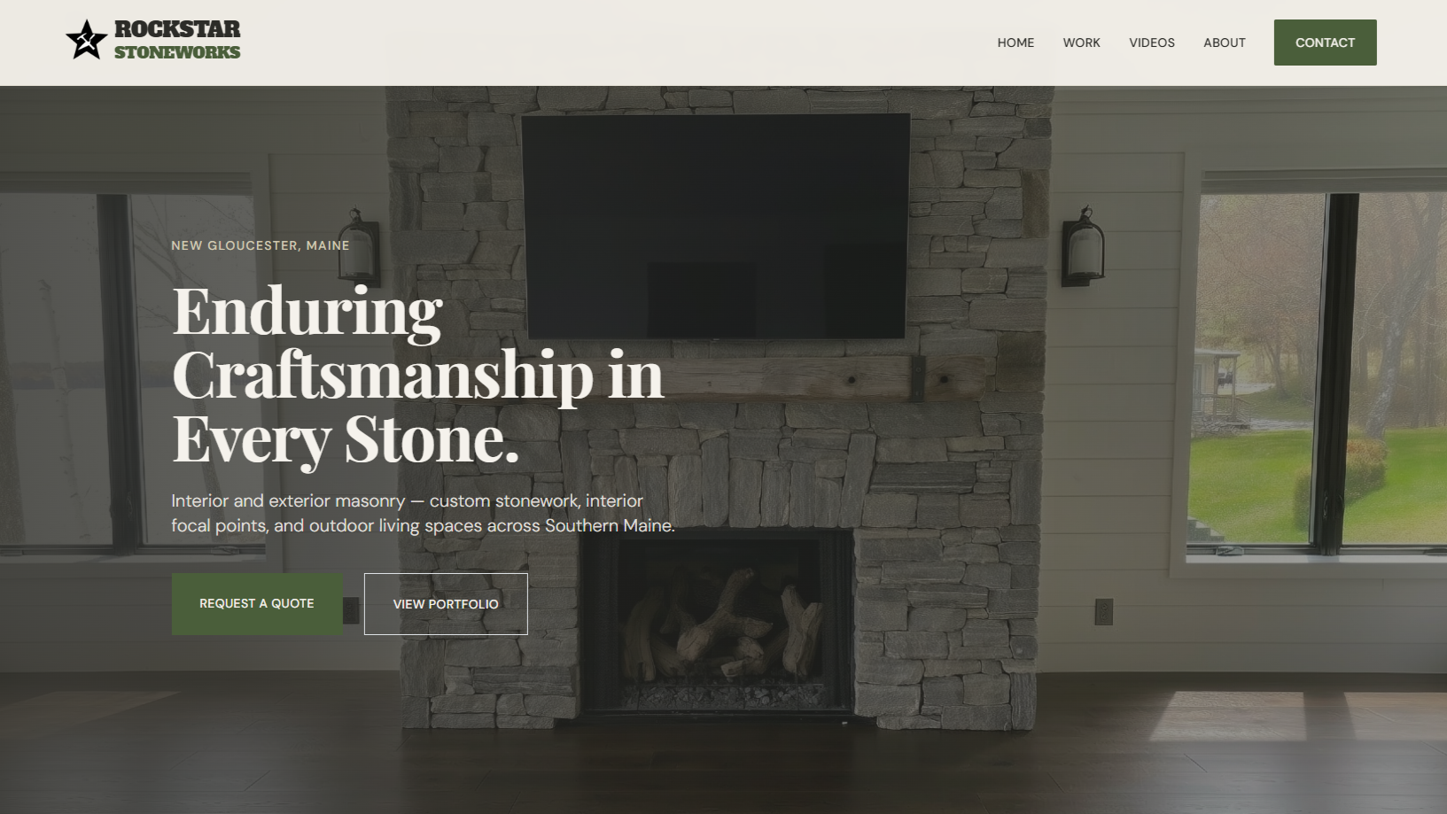 Rockstar Stoneworks website screenshot